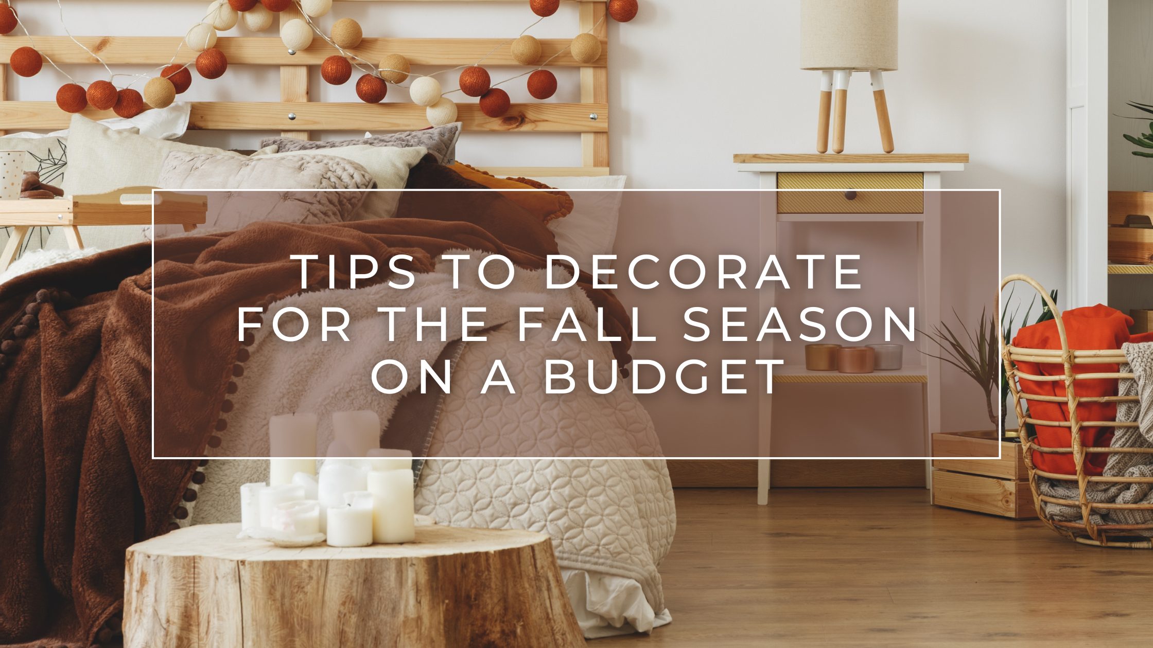 Tips to decorate for the fall season on a budget